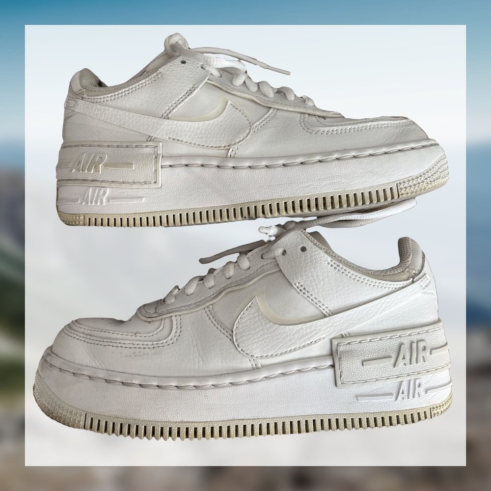 Nike Air Force 1 Shadow Sneaker White - Women's US 5 (US 3.5Y)